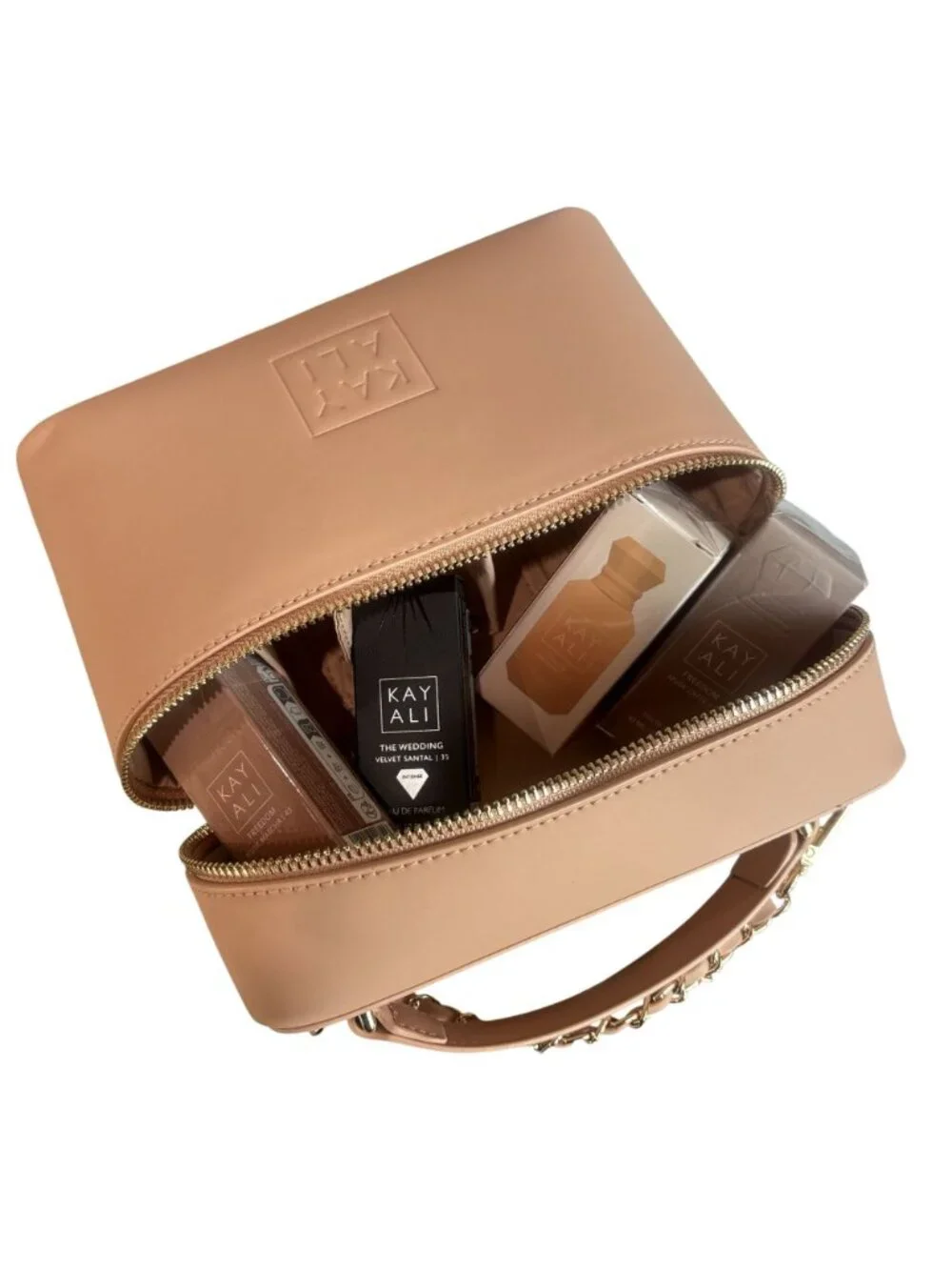 Kayali Freedom Collection Structured Vanity Purse and Travel Fragrances
